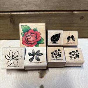 Rubber Stamps: Mixed Flower Lot